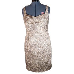 Antonio Melani Allison Leopard Wiggle Dress Women's Size 14